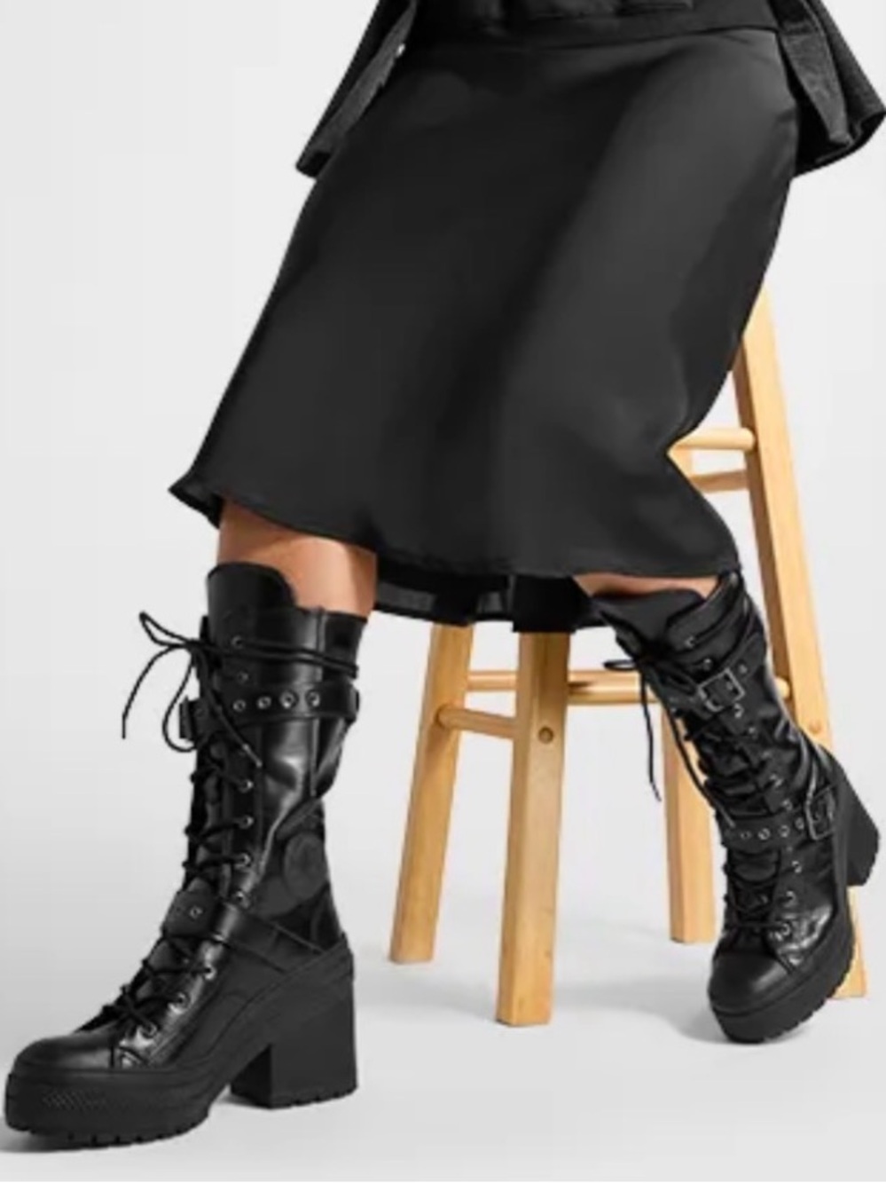 Converse Chuck 70 De LUXE Heel | Platform boots | black | Size 6